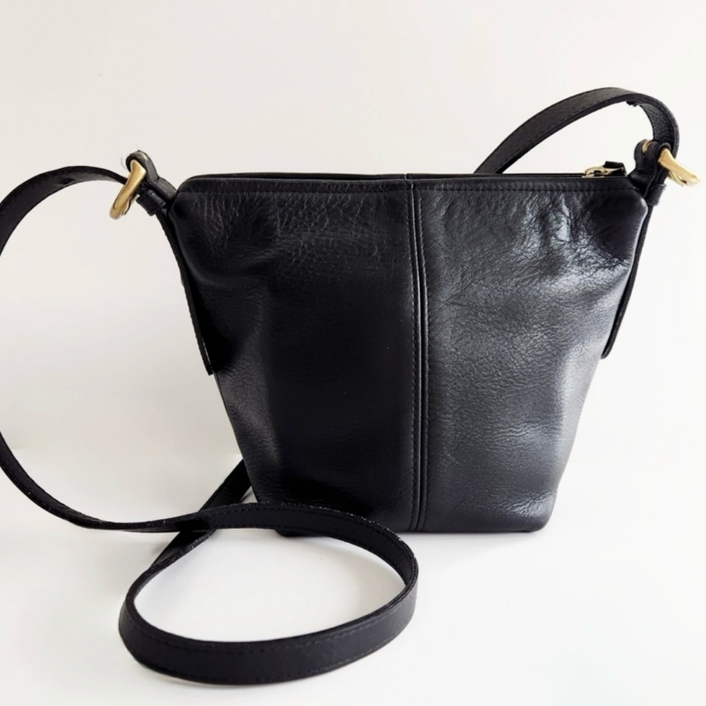 Coach 4130 Vintage Lightweights MacDougal Zip 1995, Black Leather, Made In USA